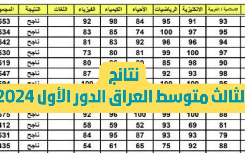 تعرّف على كل التفاصيل! إليك رابط استعلام نتائج الثالث المتوسط للدور الثالث في جميع محافظات العراق لعام 2024!