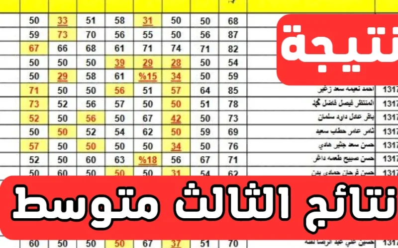 حمل الآن ملف PDF لنتائج الثالث متوسط الدور الثالث عبر موقع نتائجنا – بخطوات بسيطة لجميع المحافظات العراقية!